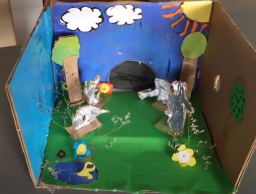 Estudiantes de 3° Básico realizaron dioramas